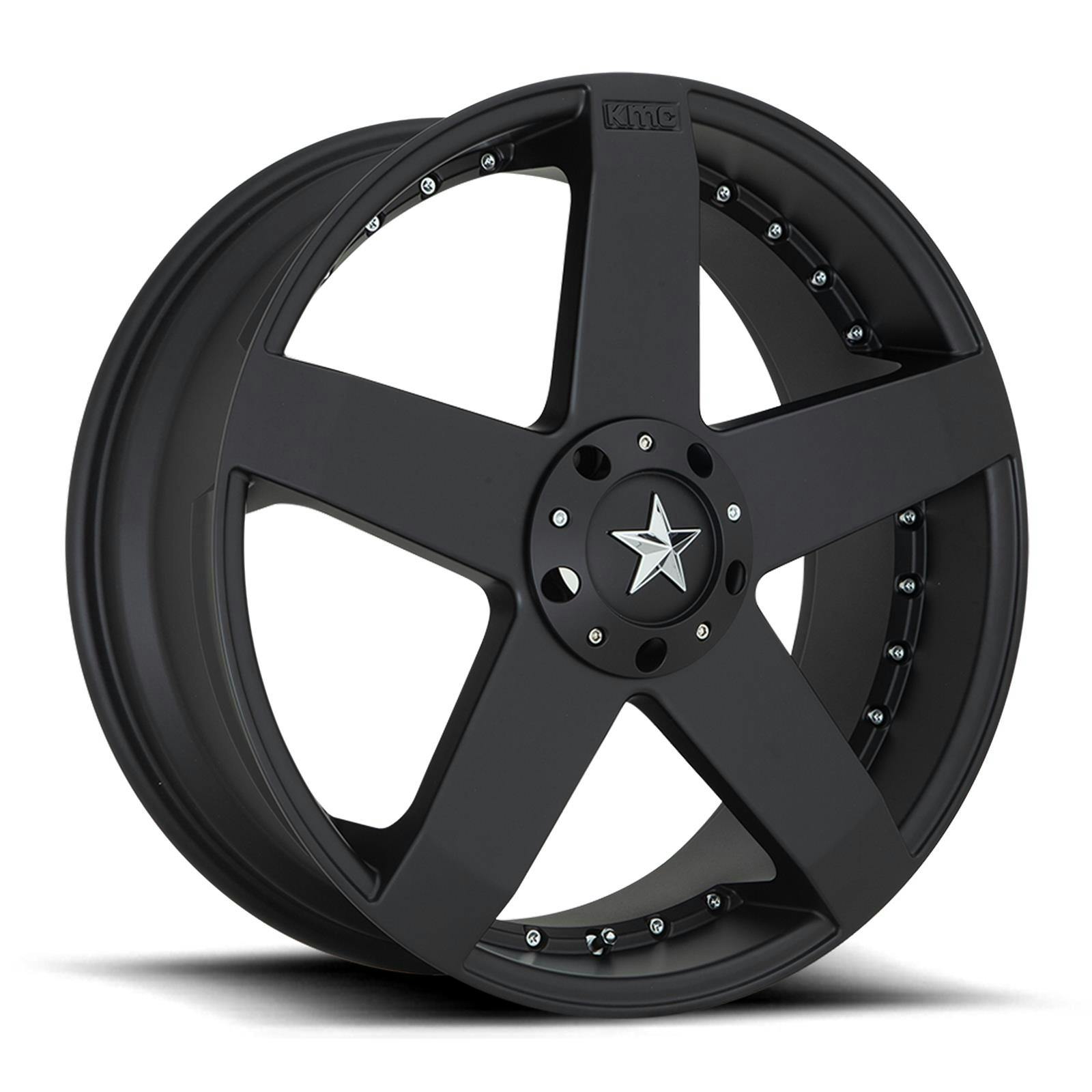 KMC KM77588005742 18X8 Rockstar Car Series 5X100/110 BP, 6.15 BS