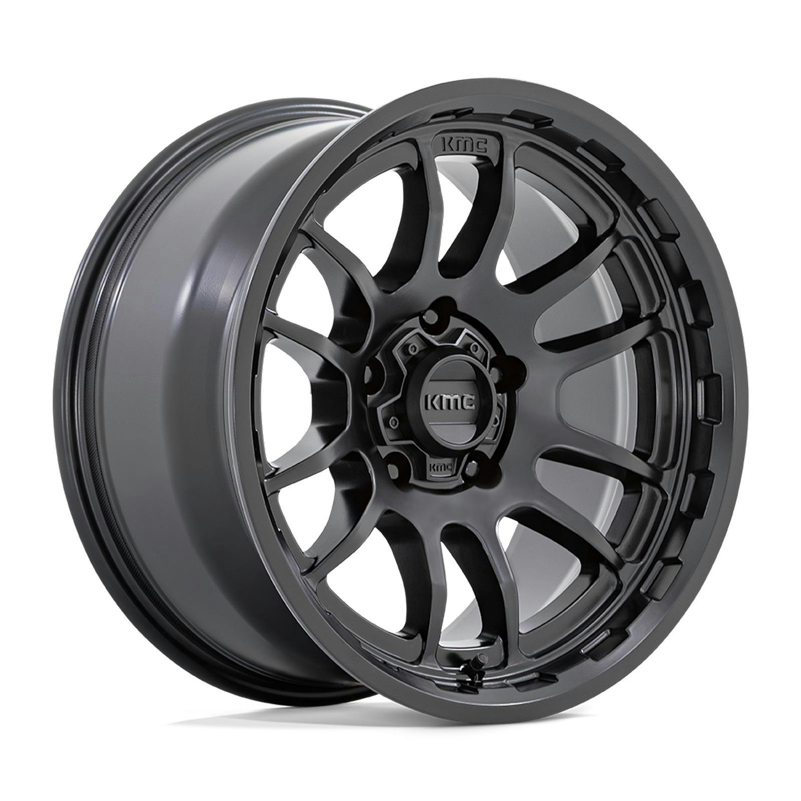 KMC KM727MX17856810N 17X8.5 Km727 Wrath Series 6X5.5 BP, 4.36 BS
