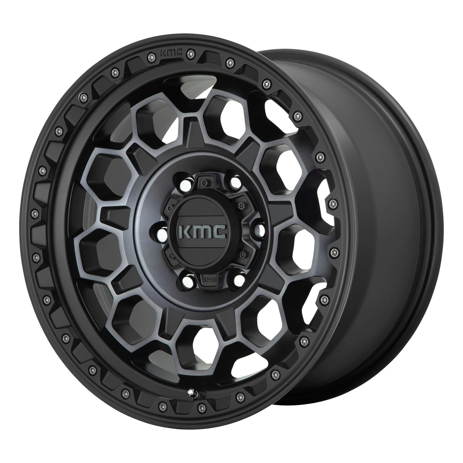 KMC KM54579050400 17X9 Trek Series 5X5.0 BP, 5.0 Backspace