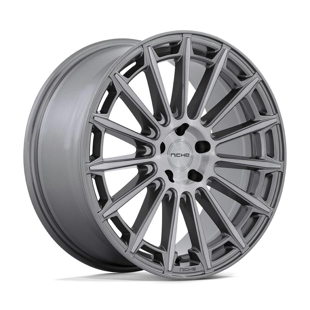 Niche M276209065+25 AMALFI M276 20X9 Wheel, 5.98 Offset, Platinum
