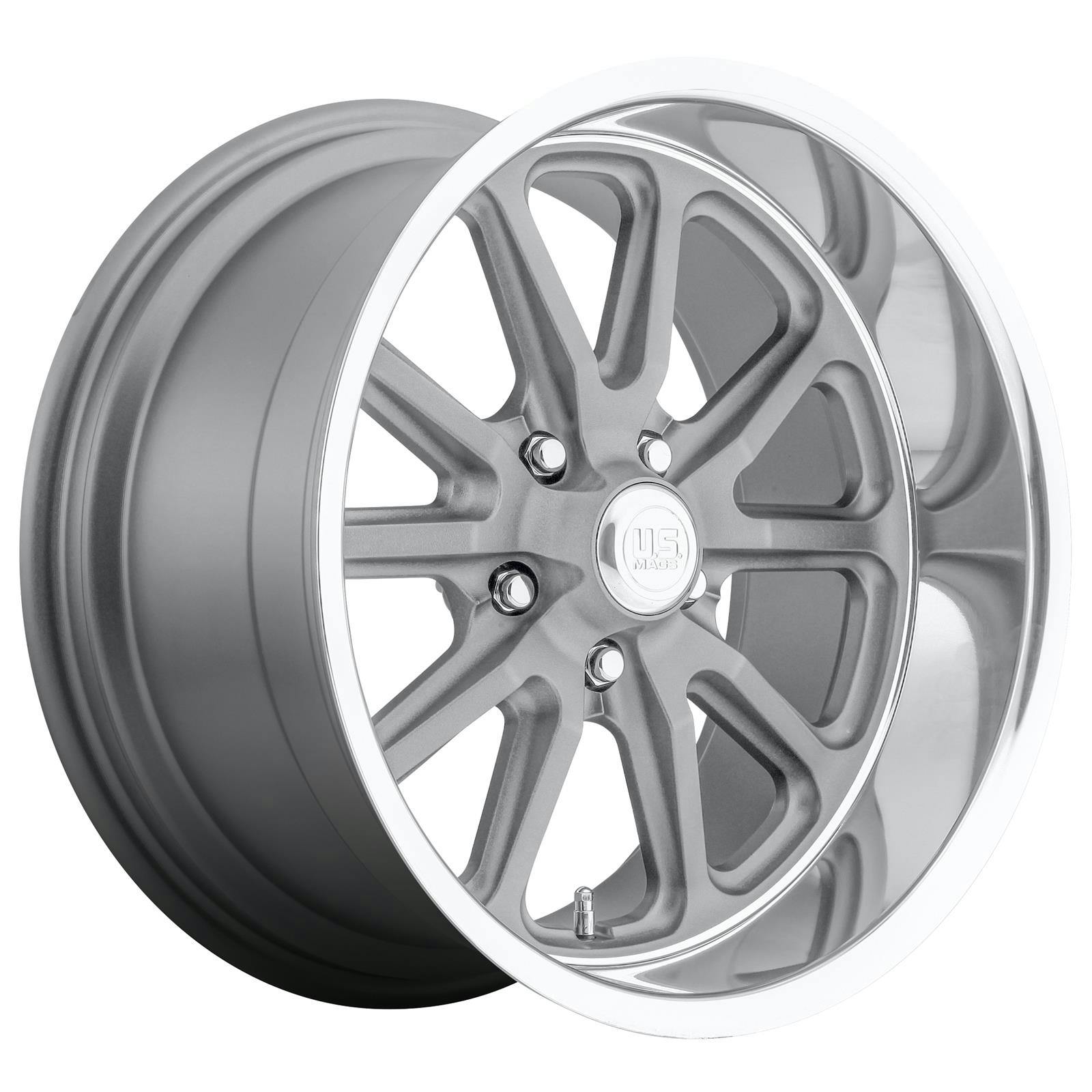 US Mags U11115806545 Rambler Wheel, 15x8, Matte Gun Metal