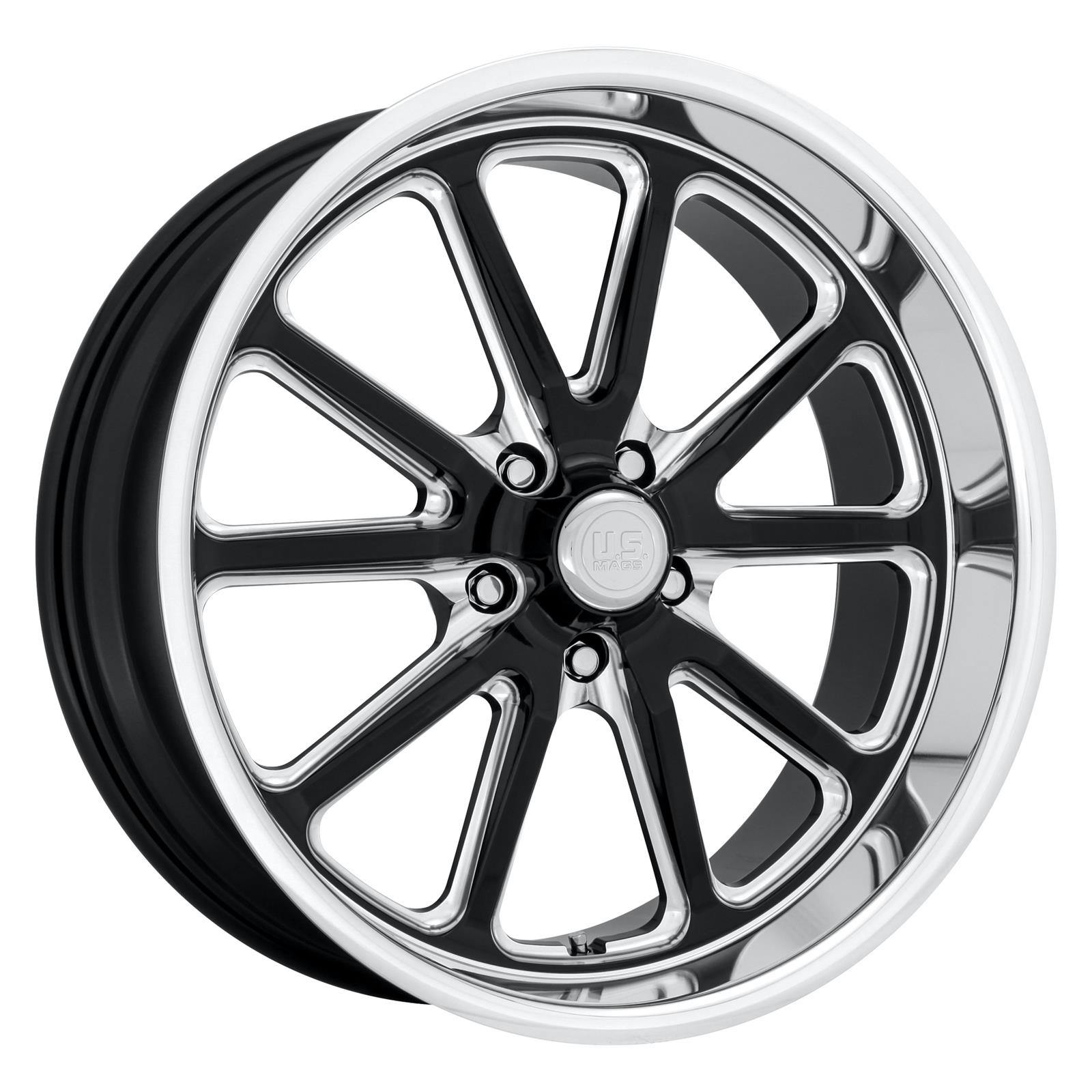 US Mags U11717806145 Rambler Wheel, 17x8, Gloss Black Milled