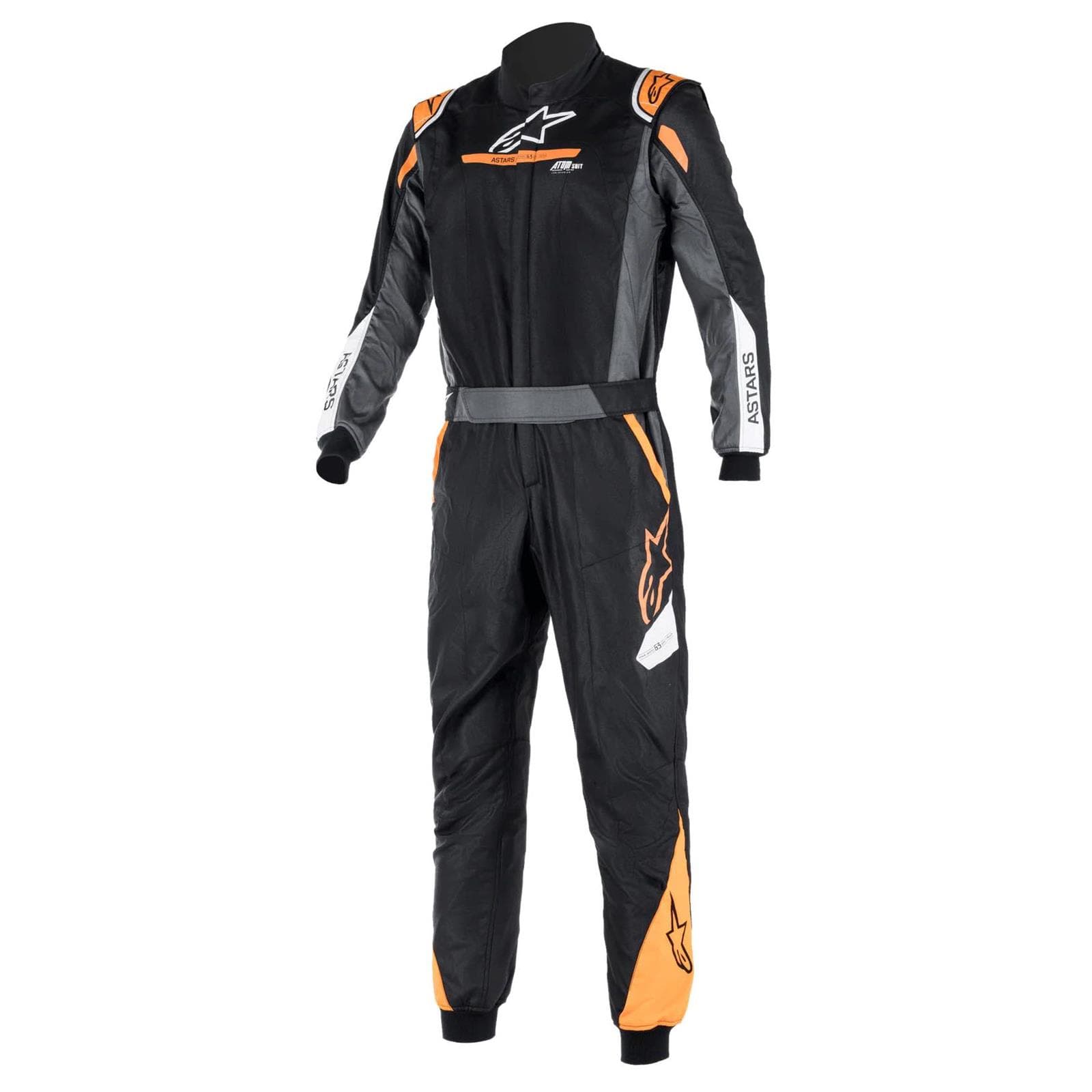 Alpinestars Atom FIA Graphic Suit, Black / Orange