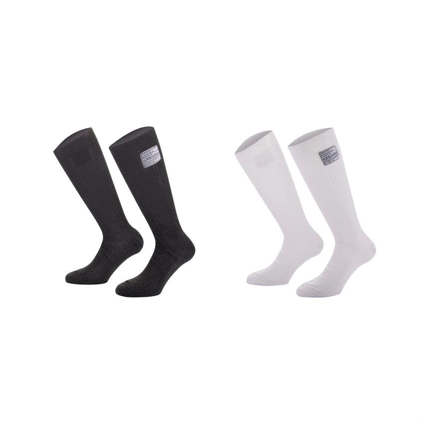 Alpinestars Race v4 Socks, 2021, Black/White, FIA 8856-2018