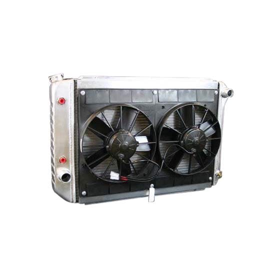 DeWitts® 32-4138009A 1971-73 Mustang Radiator & Fan, Auto