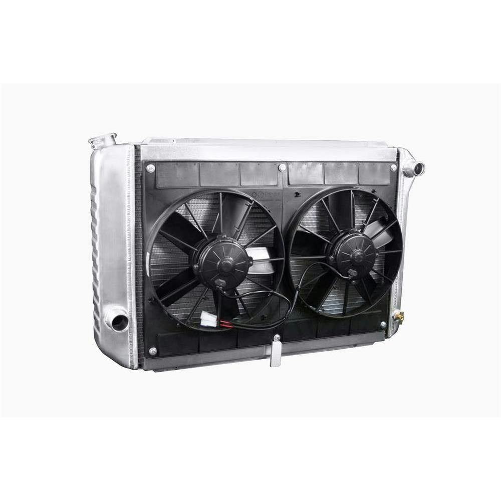 DeWitts® 32-4138012M 1979-93 Mustang Radiator & Fan, Manual