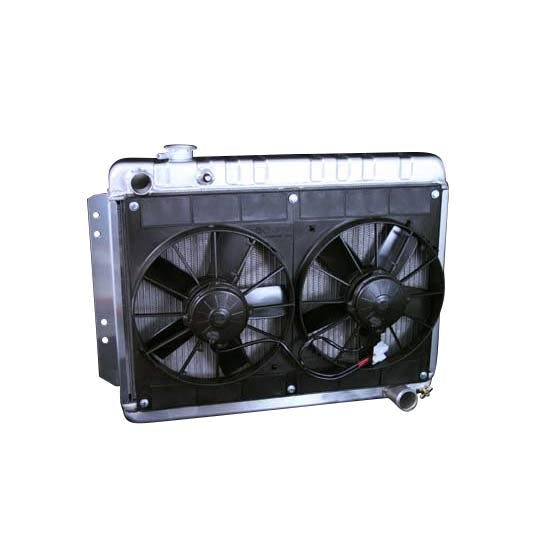 DeWitts® 32-4139002M 66-67 Chevelle Radiator & Fan, Man.