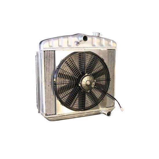 DeWitts® 32-4139012M 55-57 Chevy/Tri5 Radiator & Fan, Man.