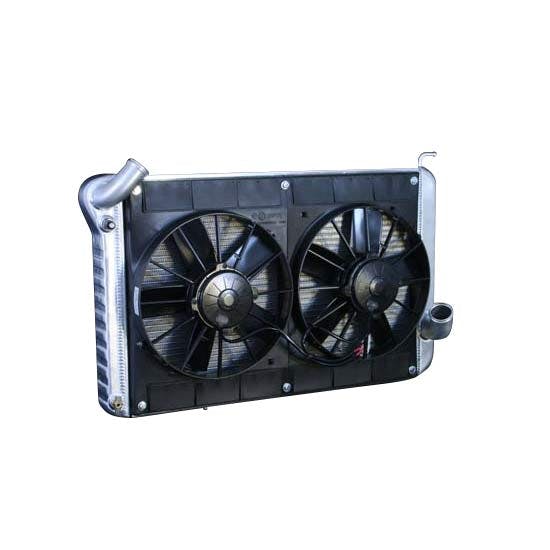 DeWitts® 32-4139024M 63-65 Corvette Radiator & Fan, Manual