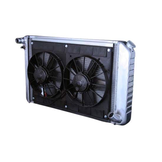 DeWitts® 32-4139077M 77-82 Corvette Radiator & Fan, Manual