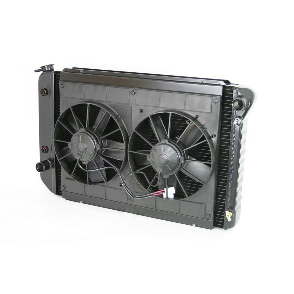 DeWitts® 32-4238009A 1971-73 Mustang Radiator & Fan, Auto