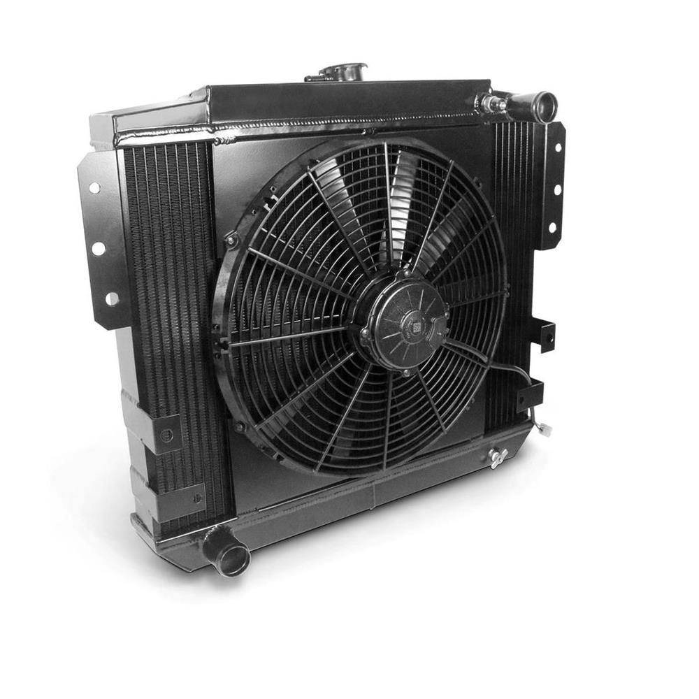 DeWitts® 32-4238011M 1974-78 Mustang Radiator & Fan, Manual