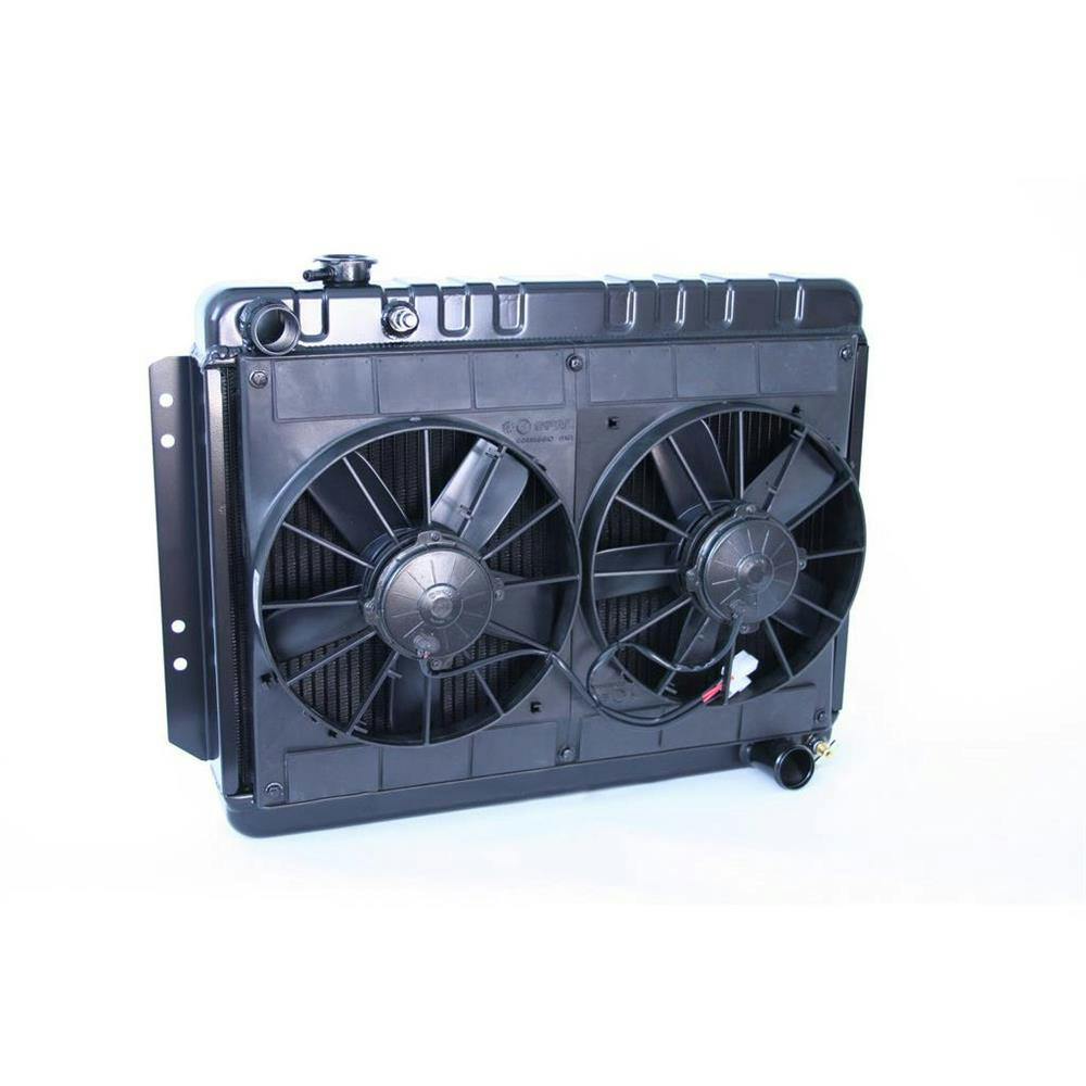 DeWitts® 32-4239001M 64-65 Chevelle Radiator & Fan, Manual