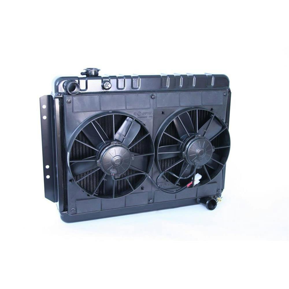 DeWitts® 32-4239010M 62-67 Chevy II Radiator & Fan, Manual