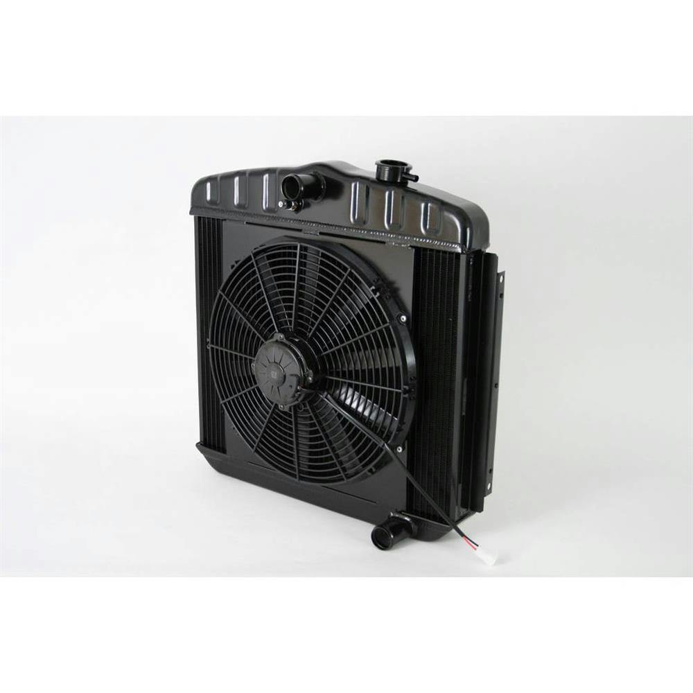 DeWitts® 32-4239012M 55-57 Chevy/TRI-V Radiator & Fan, M/T