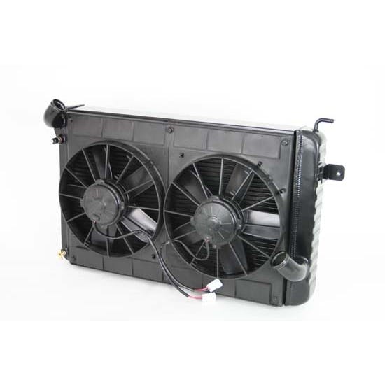 DeWitts® 32-4239025M 66-67 Corvette Radiator & Fan, Manual