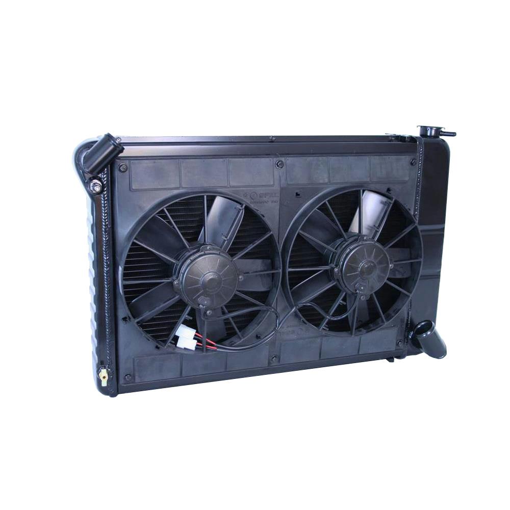 DeWitts® 32-4239066M 66-67 Corvette Radiator & Fan, Manual