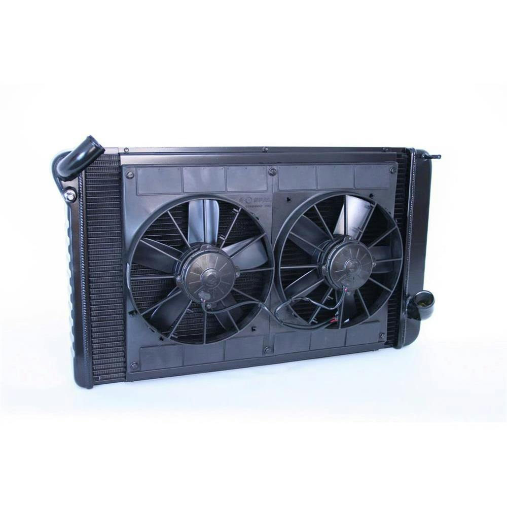 DeWitts® 32-4239069M 69-72 Corvette Radiator & Fan, Manual