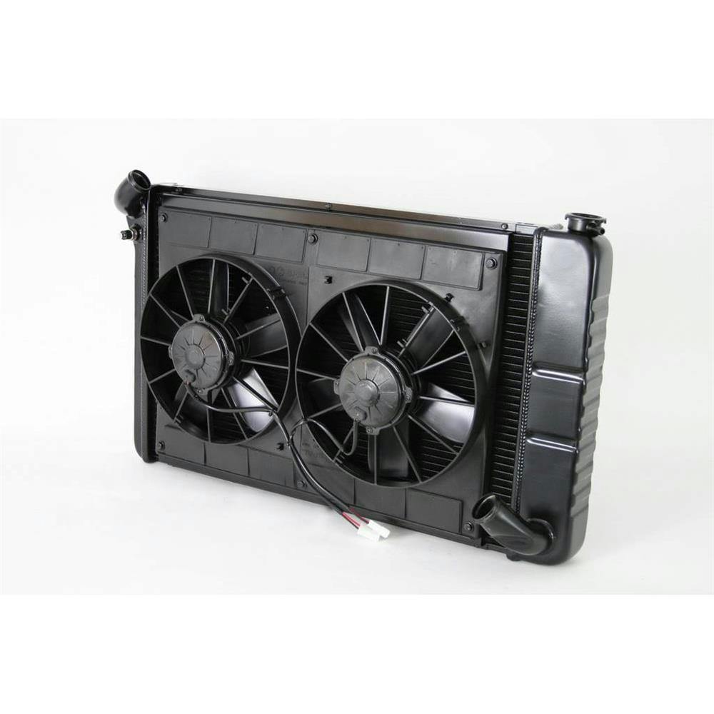 DeWitts® 32-4239070M 69-72 Corvette Radiator & Fan, Manual