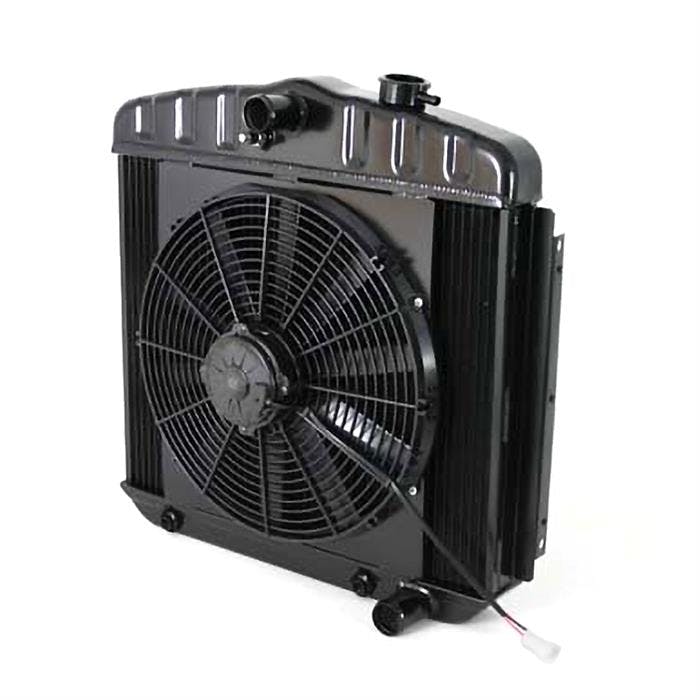 DeWitts® 32-4249013A 55-57 Chevy HP Radiator/Fan Combo, Auto