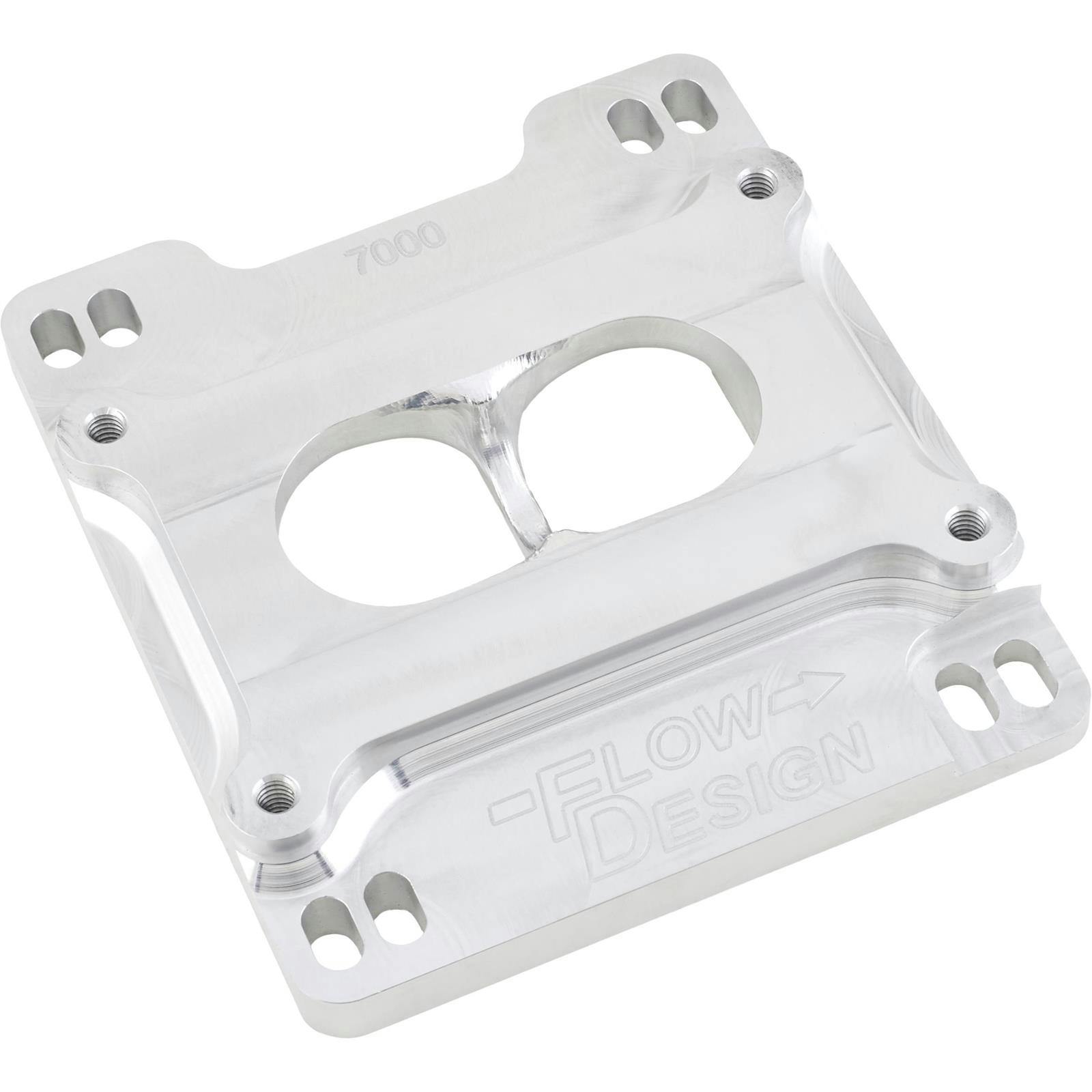 Speedway Billet Aluminum 2-Barrel Carburetor Spacer, Dual Plane