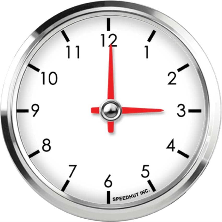 Speedhut L3-CK1-LEG 3-3/8" Clock