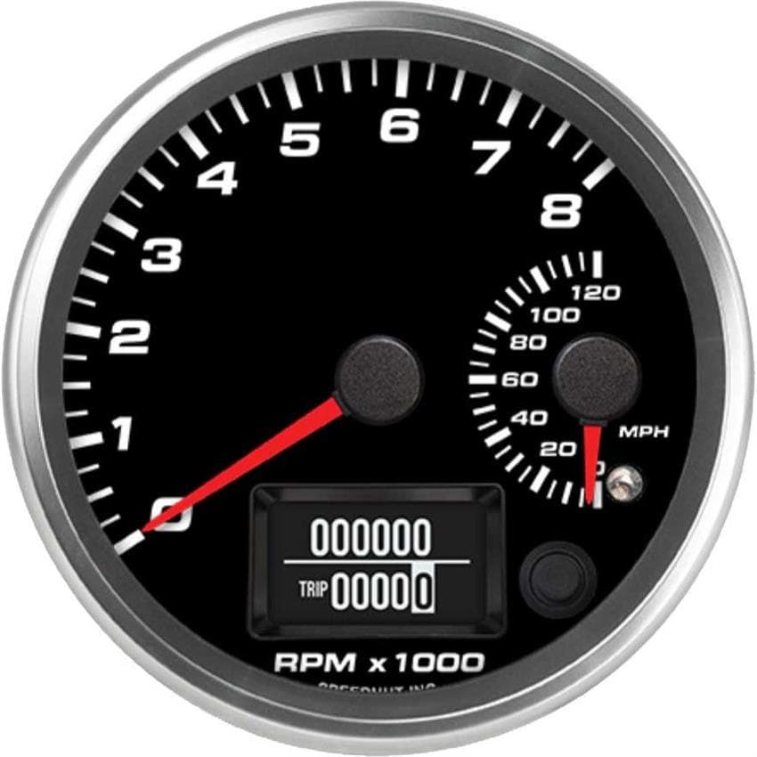 Speedhut R4-DS14-REV 4" Dual Gauge, 120 mph Speedo/8K Tach