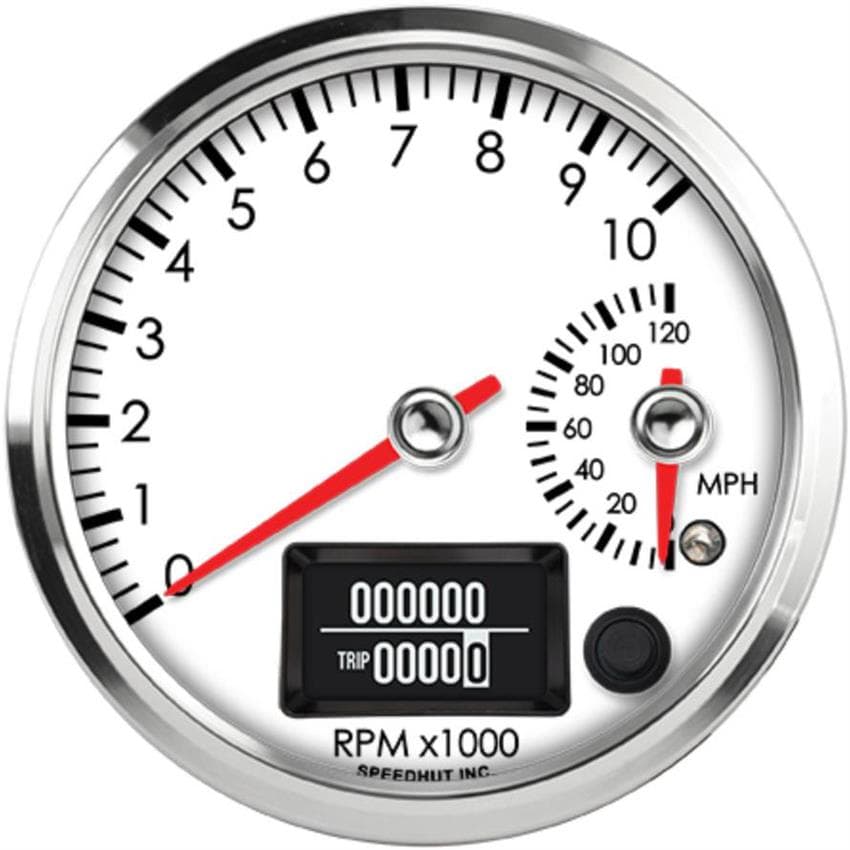 Speedhut R4-DS15-LEG 4" Dual Gauge, 10K Tach/120 mph Speedo