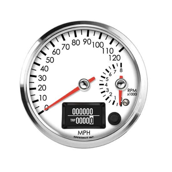 Speedhut R4-DS2-LEG 4" Dual Gauge, 120 mph Speedo/8K Tach