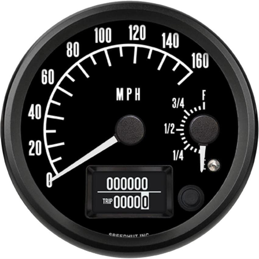 Speedhut R4-DS3-PTC 4" Dual Gauge, GPS Speedo/Fuel Level