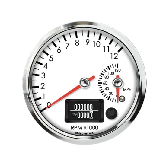 Speedhut R45-DS13-LEG 4-1/2" Dual Gauge, 12K Tach/120 mph Speedo