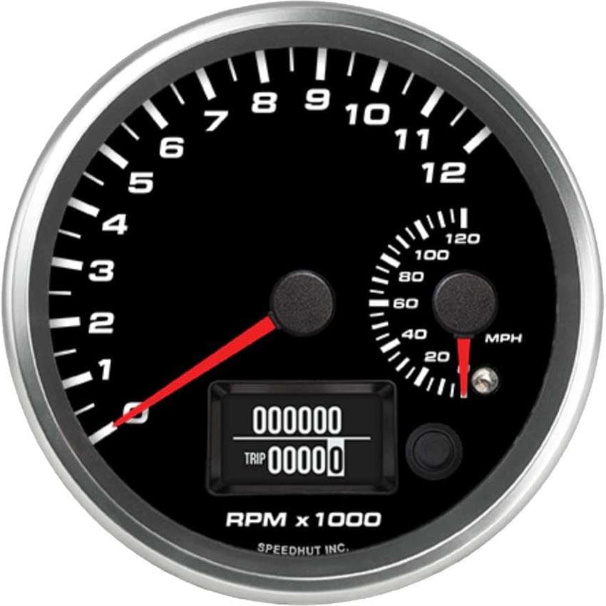 Speedhut R45-DS13-REV 4-1/2" Dual Gauge, 120 mph Speedo/12K Tach