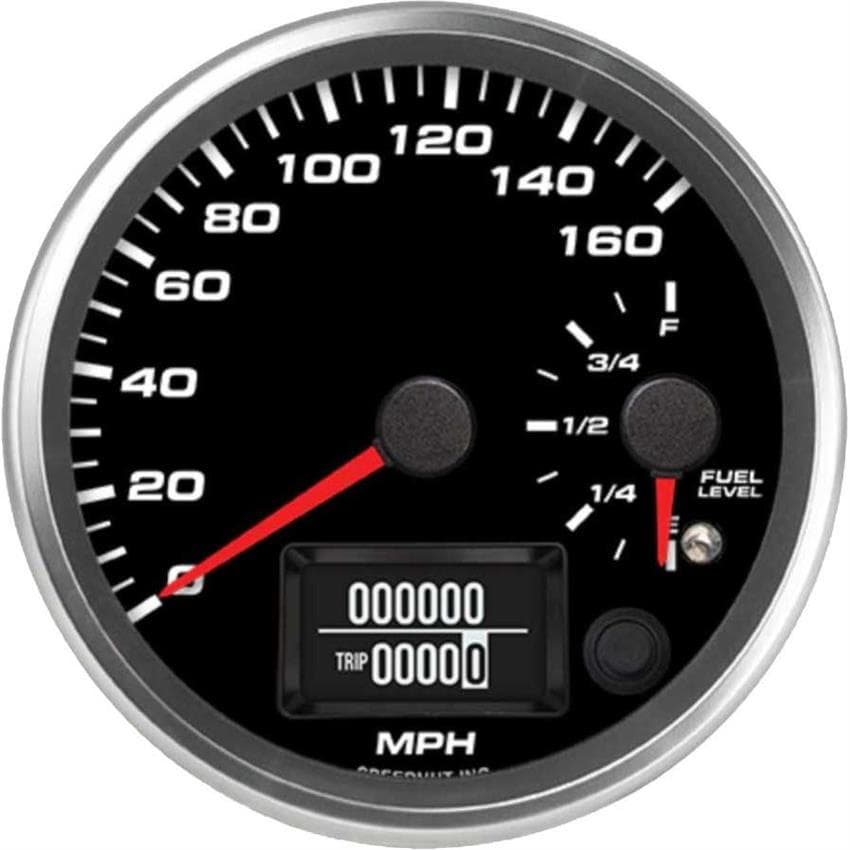 Speedhut R45-DS3-REV 4-1/2" Dual Gauge, 160 mph Speedo/Fuel