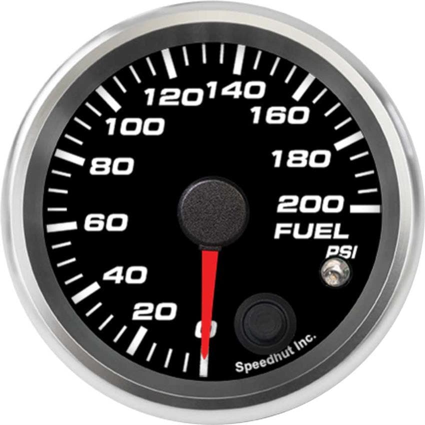 Speedhut R25-FP5-REV 2-5/8" Fuel Pressure Gauge 0-200 psi Warning