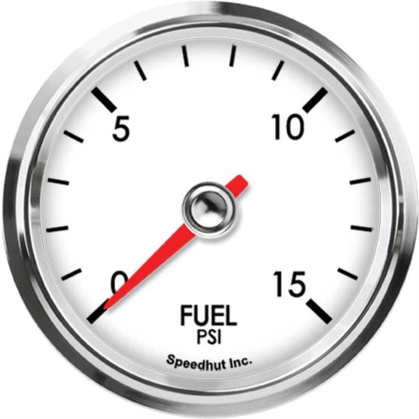 Speedhut L25-FP1-LEG 2-5/8" Fuel Pressure Gauge 0-15 psi
