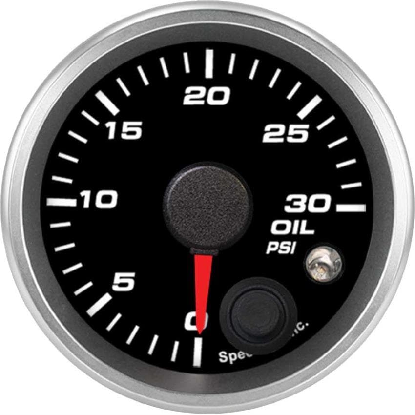 Speedhut R2-OP1-REV 2-1/16" Oil Pressure Gauge 0-30 psi w/Warning