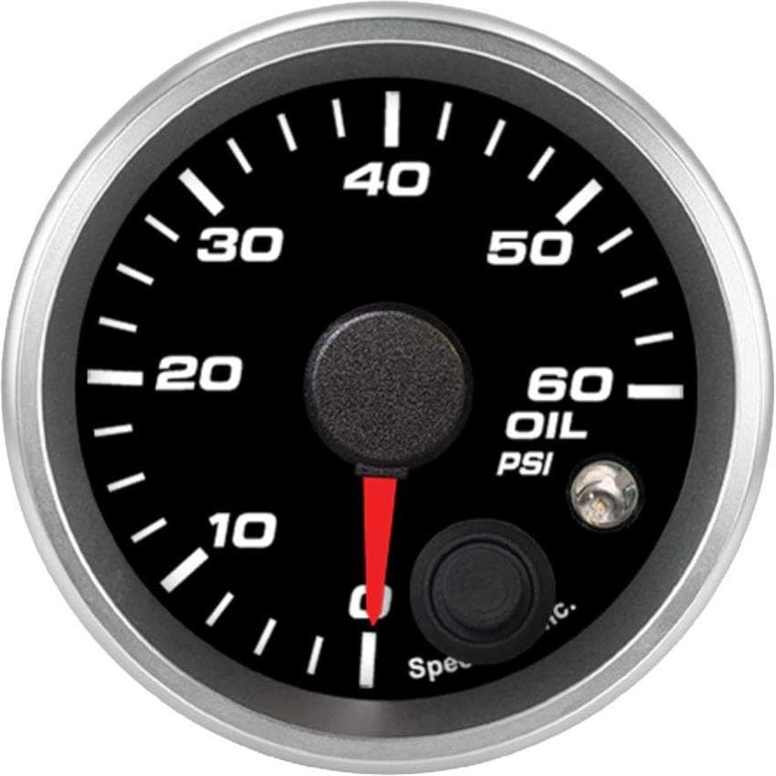 Speedhut R2-OP2-REV 2-1/16" Oil Pressure Gauge 0-60 psi w/Warning