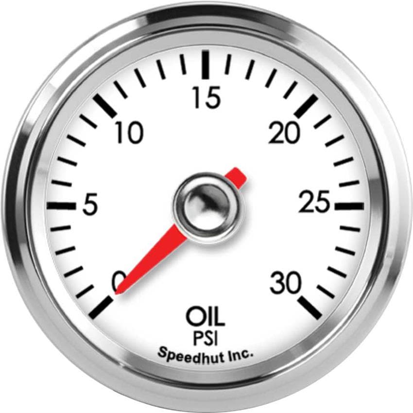 Speedhut L2-OP1-LEG 2-1/16" Oil Pressure Gauge 0-30 psi