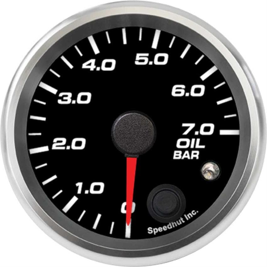 Speedhut R25-OP4-REV 2-5/8" Oil Pressure Gauge 0-7.0 w/Warning