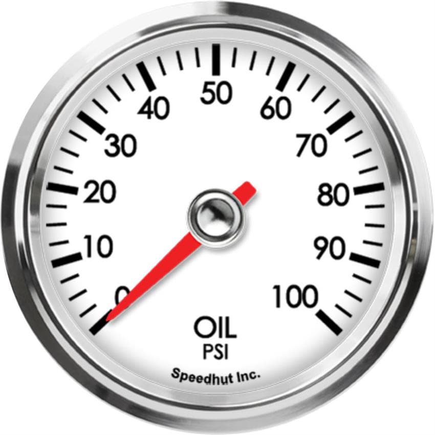 Speedhut L25-OP3-LEG 2-5/8" Oil Pressure Gauge 100 psi