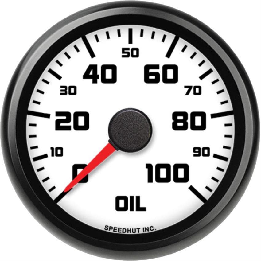 Speedhut L25-OP3-SXL 2-5/8" Oil Pressure Gauge, 0-100 PSI
