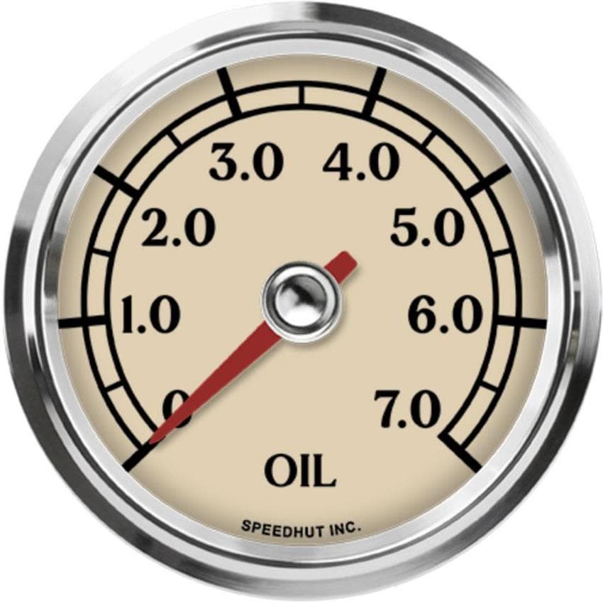 Speedhut L25-OP4-ATQ 2-5/8" Oil Pressure Gauge, 0-150 PSI