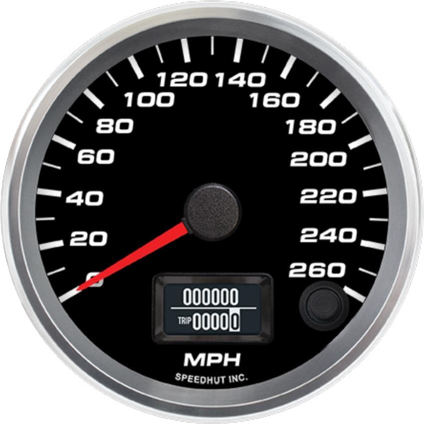 Speedhut R3-S30-REV 3-3/8" GPS Speedometer, 260 mph