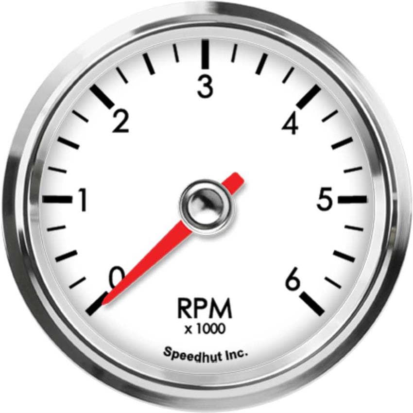 Speedhut L25-TC2-LEG 2-5/8" Tachometer 6K RPM