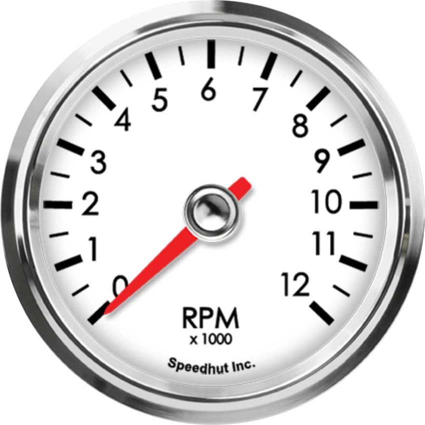 Speedhut L25-TC5-LEG 2-5/8" Tachometer 12K RPM
