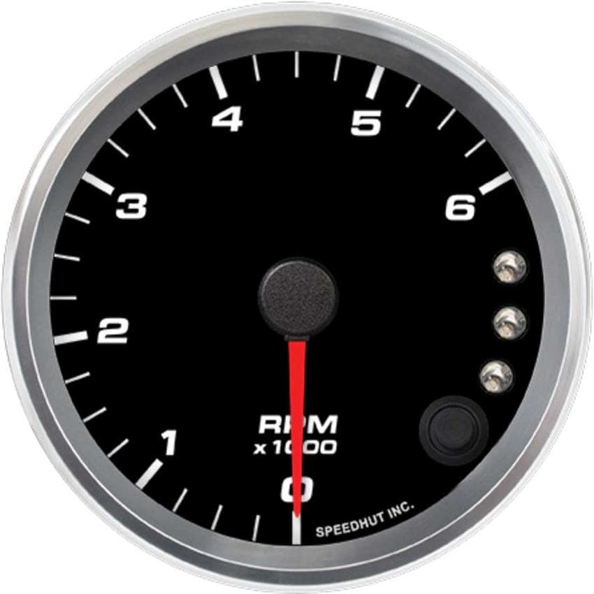 Speedhut R3-TC2-REV 3-3/8" Tachometer 6K RPM Shift-light