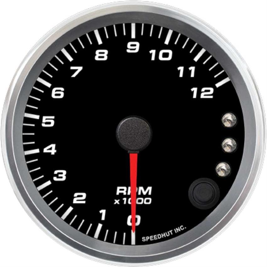 Speedhut R3-TC5-REV 3-3/8" Tachometer 12K RPM Shift-light