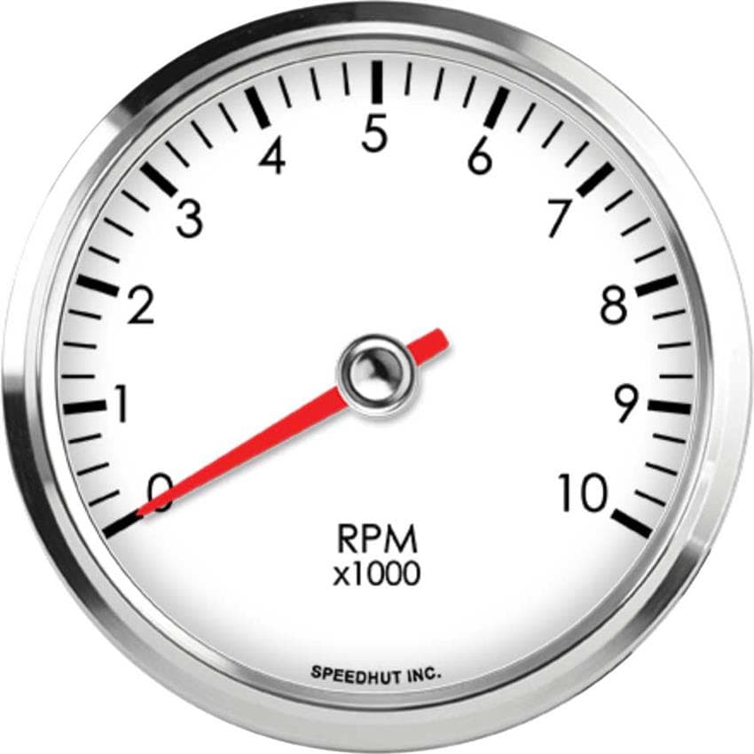Speedhut L3-TC4-LEG 3-3/8" Tachometer 10K RPM