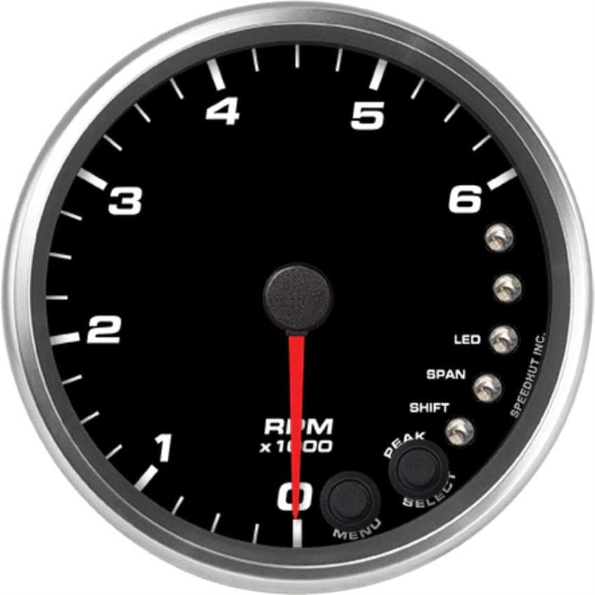 Speedhut R4-TC2-REV 4" Tachometer 6K RPM Shift-light