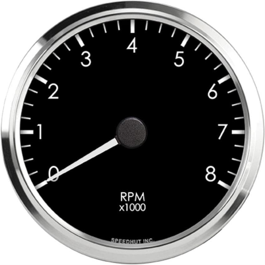 Speedhut L4-TC3-COB 4" Shift Light Tachometer, 0-8,000 RPM
